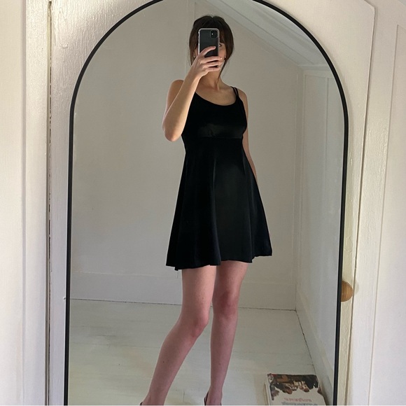 Ann Taylor Loft Vintage 90s Satin Mini Babydoll Dress Size Petite